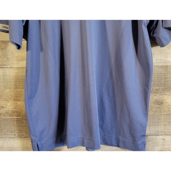 Callaway Shirt Mens LRG Golf X Series Blue Short Sleeve Polo Activewear - Picture 3 of 14